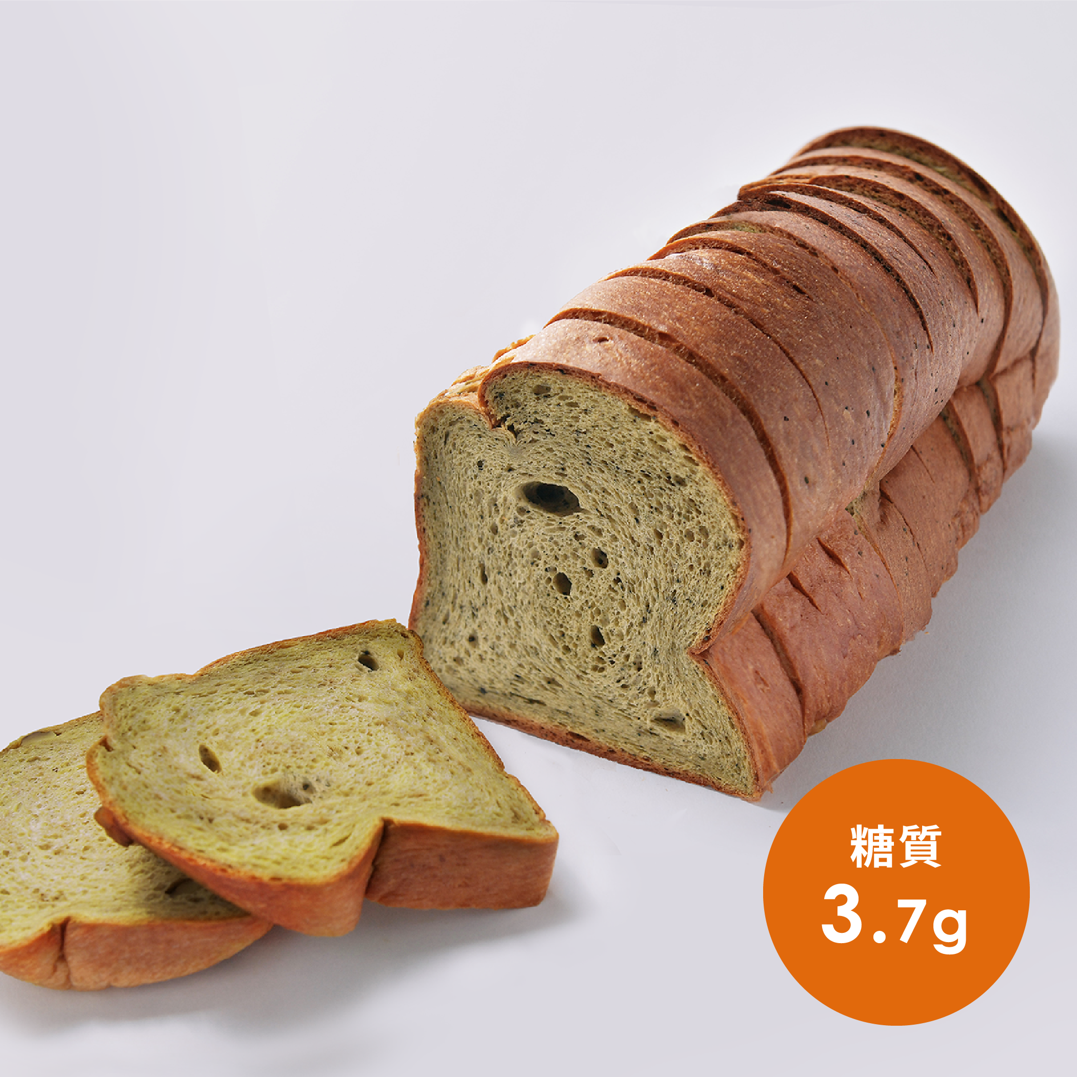 もちもちよもぎ食パン（12枚スライス） – ロカボ・低糖質パンのNucca®