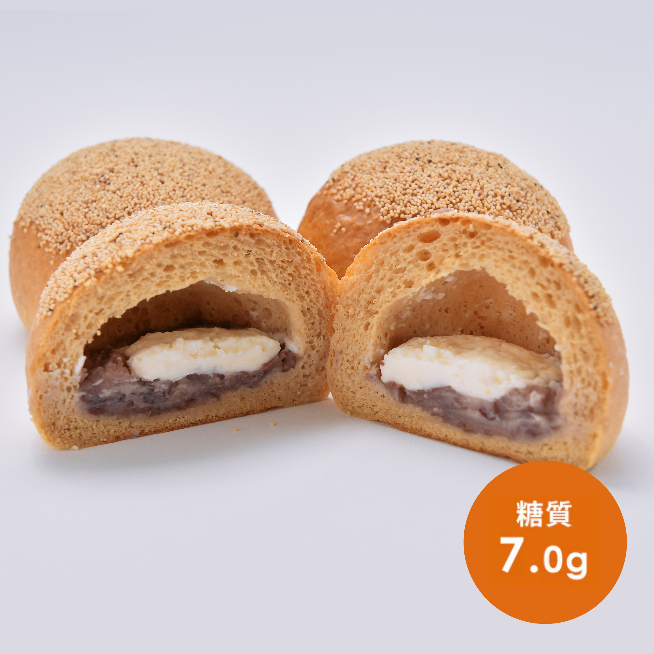 クリームチーズあんぱん – ロカボ・低糖質パンのNucca®